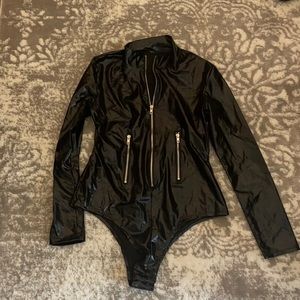 Pleather bodysuit